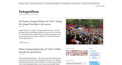 Desktop Screenshot of integralism.com